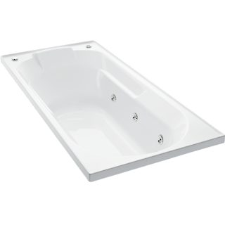 Sorrento II Rectangular Spa Bath 1670x760mm
