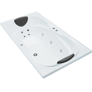 Sierra Rectangular Spa Bath 2 Person 1850x950mm 